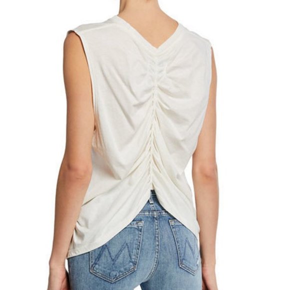 Current Elliott The Pleated Back Muscle Tee - Picture 2 of 2